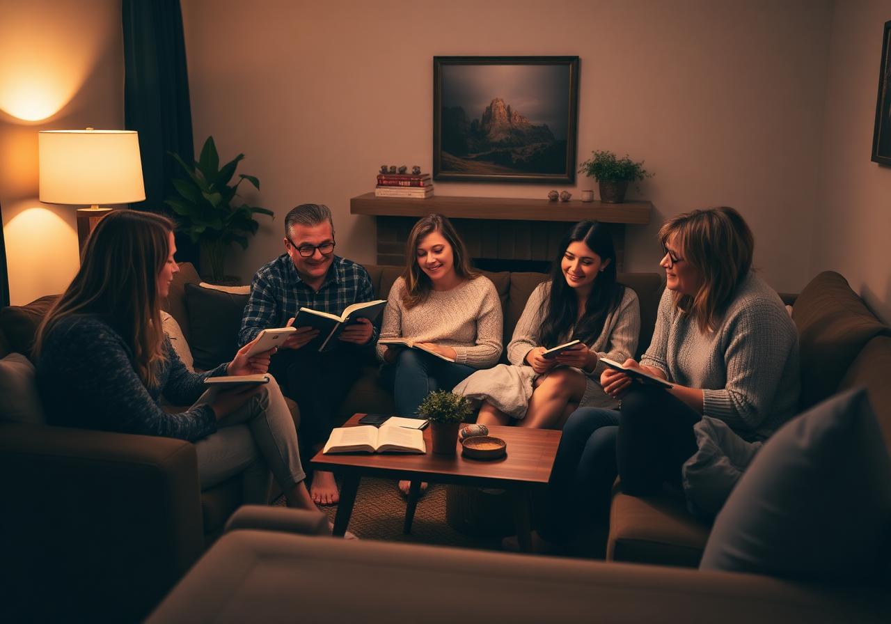 Grupo de célula em casa